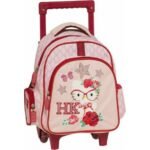 Mini Cartable à roulettes Hello Kitty Rose 198261 - Maternelle - Graffiti