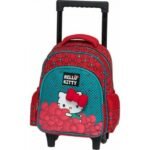 Mini Cartable à roulettes Hello Kitty Rouge 208261 - Maternelle - Graffiti