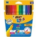 Pochette 12 feutres Bic Kids Visa pointe fine