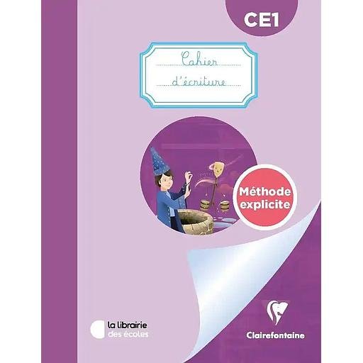 5BLP55102375D20MC3A9thode20explicite20CE120-20Cahier20d27C3A9criture.jpg Méthode explicite CE1 - Cahier d'écriture – Image 1