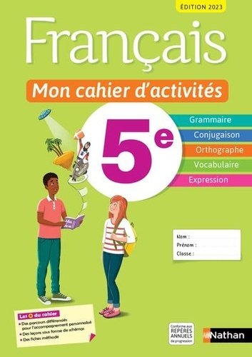 5BNAT5019825D20FranC3A7ais20mon20cahier20d27activitC3A9s205C3A8me20-202023.jpg Français mon cahier d'activités 5ème - 2023 – Image 1