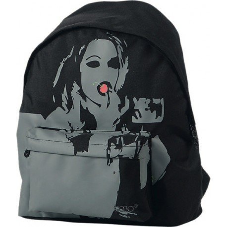 8238-large-default-1.jpg Sac à dos Polo Music Femme Cerise - 1 Poche - Noir – Image 1