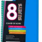 Registre  Université A4 Spirale 8 Sujets BLEU MARINE