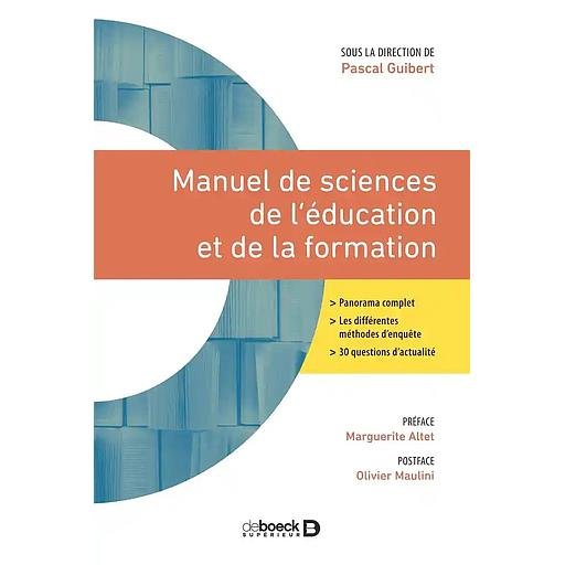 Manuel20de20sciences20de20l27C3A9ducation20et20de20la20formation.jpg Manuel de sciences de l'éducation et de la formation – Image 1