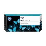 Cartouche d'encre HP 730 Noir Mat 300 ml d'origine pour Imprimante HP DesignJet série T1700 (P2V71A)