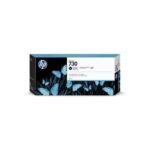 Cartouche d'encre HP 730 Noir Photo 300 ml d'origine pour Imprimante HP DesignJet série T1700 (P2V73A)