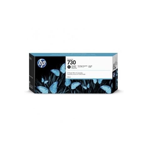 Cartouche d'encre HP 730 Noir Photo 300 ml d'origine pour Imprimante HP DesignJet série T1700 (P2V73A) – Image 1