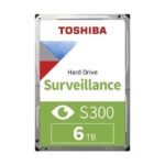 Disque Dur interne 6TB TOSHIBA S300 Video Surveillance HDD  3.5p 5400tpm 256Mo (HDWT860UZSVA)