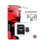 Carte Mémoire microSDHC KINGSTON 8GB Class 4 AVEC ADAPTEUR