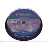 Boite de 50 DVD+R Verbatim Double Layer 8.5GB 8X Matt Silver