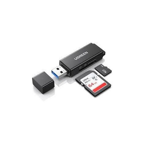 ugreen_usb_3.0_to_tf_sd_dual_card_reader-fournipro.ma_.jpg Lecteur carte mémoire SD/TF Ugreen USB 3.0 Noir (40752) – Image 1